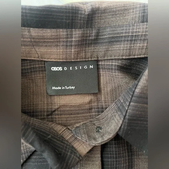 ASOS DESIGN oversized shirt with wide sleeves in plaid - Picture 2 of 9